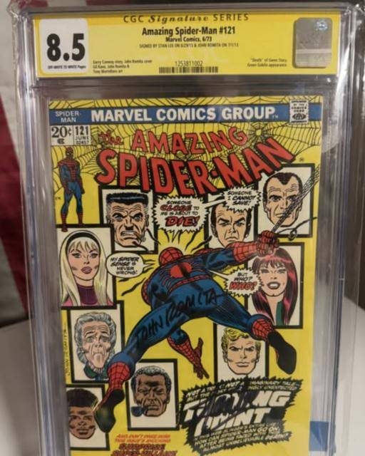 Amazing Spider-Man #121 CGC 8.5 Signature Series, death of Gwen Stacy