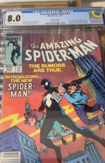 Amazing Spider-Man #252 CGC 8.0, first black costume