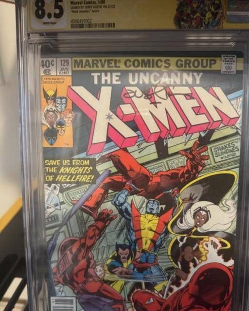 Uncanny X-Men #129 CGC 8.5 signed by Terry Austin, first Kitty Pryde and Emma Frost