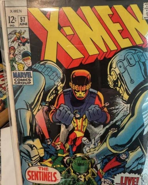 X-Men #57 Silver Age raw comic, Neal Adams Sentinels cover